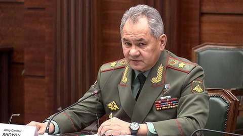 O ministro da Defesa russo, Sergei Shoigu