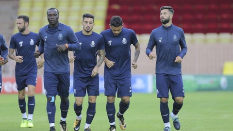 Treino do FC Porto, no Stade Louis II, para o jogo contra o Mónaco Foto: Pedro Correia/Global Imagens