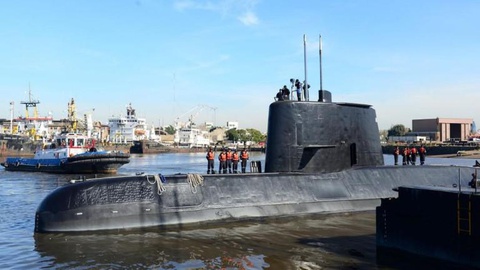 O submarino ‘ARA San Juan’. Foto Armada Argentina/via REUTERS