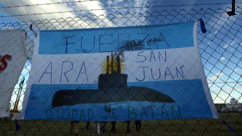 O submarino argentino San Juan está desaparecido há oito dias no Oceano Atlântico com 44 tripulantes a bordo. FOTO Reuters