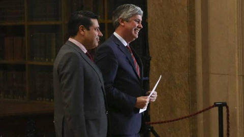 O secretário de Estado das Finanças passará a representar Portugal nas reuniões de ministros das Finanças da zona euro, que a partir de Janeiro serão presididas por Mário Centeno. FOTO LUSA