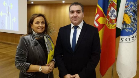 Ana Fonseca, presidente do Conselho de Enfermagem, e Luís Barreira, vice-presidente da Ordem dos Enfermeiros.