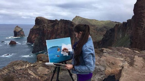 Alunos, entre os 25 e 35 anos, da Escola Internacional Art & Métier estão há uma semana na Madeira. FOTO Facebook
