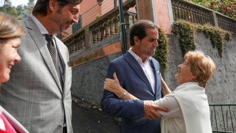 O Presidente do Governo Regional esteve esta manhã no Monte. Foto DR