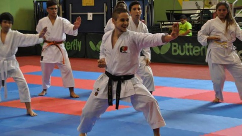 Jorge Caeiros é atleta da seleção nacional de karaté e esteve na Região este sábado. FOTOS: CD S. ROQUE