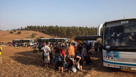 A organização colocou 213 autocarros à disposição dos ‘boomers’, como forma de reduzir o número de veículos e os gases nocivos na atmosfera. FOTO Facebook