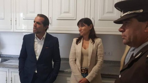 Albuquerque falava durante a visita às obras de reabilitação do Posto Florestal da Levada do Pico, na Camacha.