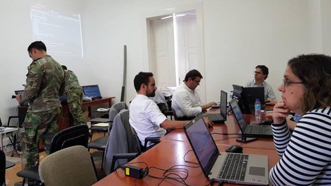 Uma imagem do exercício que coloca à prova a capacidade de resposta também na Região.   Foto DR