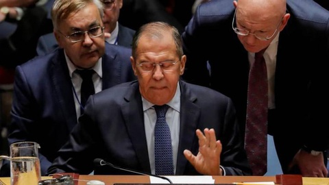 Na fotografia de arquivo aparece Sergei Lavrov, ministro dos negócios estrangeiros russo. Foto REUTERS/Brendan McDermid/Arquivo