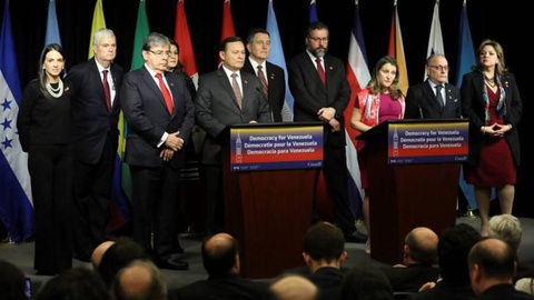 O grupo na última reunião realizada em Ottawa, Ontario, Canada, a 4 de Fevereiro.   Foto  REUTERS/Chris Wattie