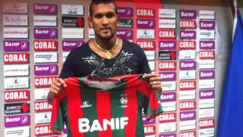 O luso-brasileiro foi apresentado como reforço do Marítimo em Julho de 2014. Foto Arquivo