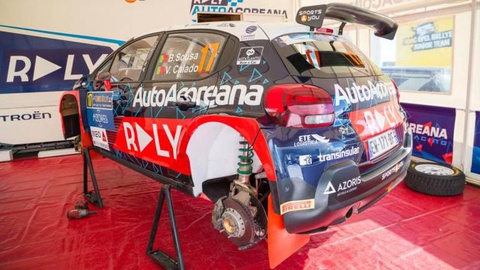 O Citroën C3 R5 que será tripulado pela dupla madeirense Bernardo Sousa/Victor Calado. Foto Roberto Matos/It’s Time
