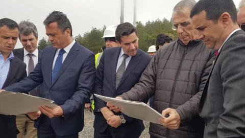 No Dia Mundial da Água, representantes da Empresa de Electricidade da Madeira e do Governo Regional visitaram as obras da Central Hidroelétrica da Calheta III . Foto: Orlando Drumond/DIÁRIO