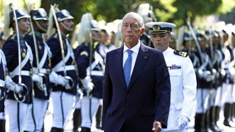 Marcelo Rebelo de Sousa nas comemorações do Dia do Estado-Maior-General das Forças Armadas. FOTO Lusa