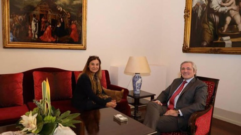 Olinda Araújo Chaves foi recebida esta manhã por José Manuel Rodrigues, na Assembleia Legislativa Regional. 