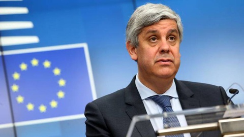 Mário Centeno é o presidente do Eurogrupo.   Foto WALSCHAERTS / AFP)