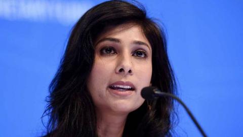 Gita Gopinath, economista-chefe do Fundo Monetário Internacional (FMI). Foto AFP