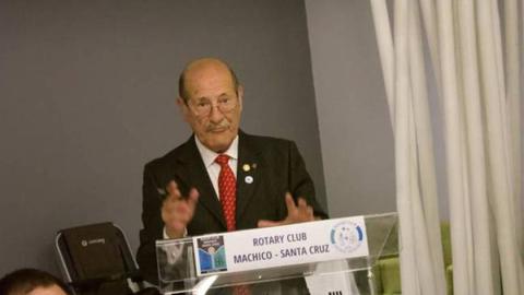 Simplício Silva, fundador do Rotary Clube de Machico-Santa Cruz.