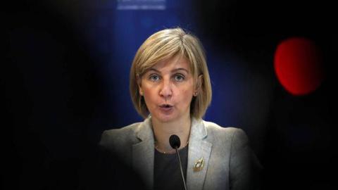 Marta Temido na conferência de imprensa diária sobre o novo coronavírus. Foto Lusa