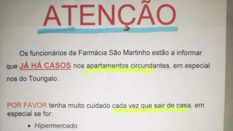 Esta informação está a circular nas redes sociais, mas a Directora Técnica, Paula Fernandes, garante que é falsa.