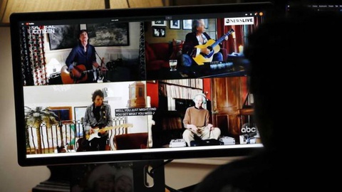 Os Rolling Stones participaram recentemente no festival ‘online’ de música organizado por Lady Gaga, com angariação de fundos para a Organização Mundial da Saúde.