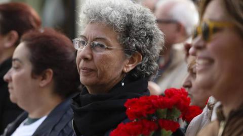 A secretária-geral da CGTP-IN, Isabel Camarinha. Foto Lusa