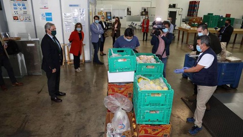 O presidente da Assembleia Legislativa da Madeira visitpou, esta manhã, o Banco Alimentar Contra a Fome.