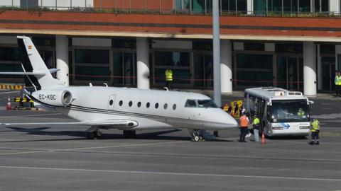 Avião de Ronaldo partiu da Madeira pouco antes das 18h30. Foto Aspress