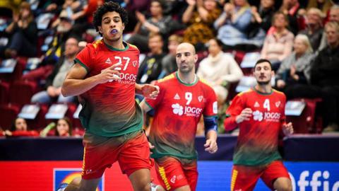 André Gomes representa a selecção nacional de andebol. Foto FPA