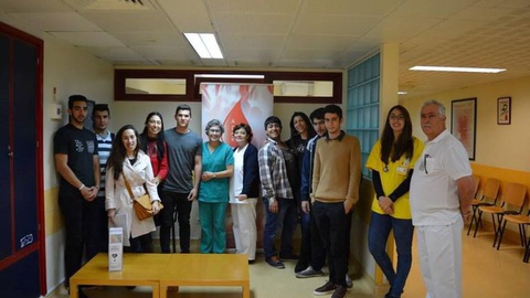 Professores se alunos deram recentemente sangue. Foto DR