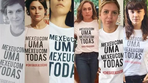 Activismo começou no Brasil, após denúncia de assédio por parte de um actor a uma aderecista de telenovelas.