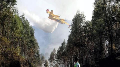 Foto Proteção Civil admite controlo do incêndio em Pedrógão Grande até final da manhã