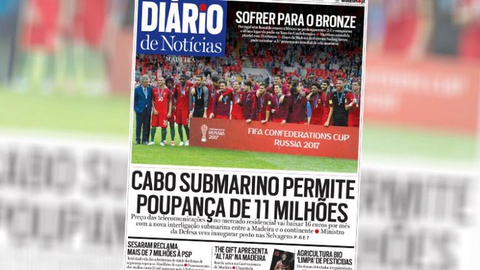 A primeira página de hoje.