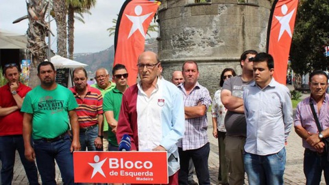 José Luís Jaleco apresentou-se hoje, com o apoio do BE, ao eleitorado da Ribeira Brava.