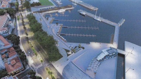 Uma imagem da futura Marina do Funchal.