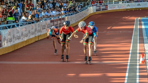 Jéssica Rodrigues e Francisca Henriques brilham na prova de 1.000 metros. Foto DR