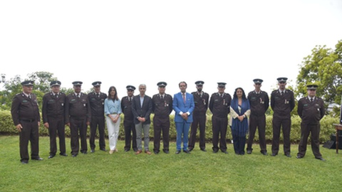 Foram hoje distinguidos seis elementos do Corpo de Polícia Florestal da RAM.&nbsp;