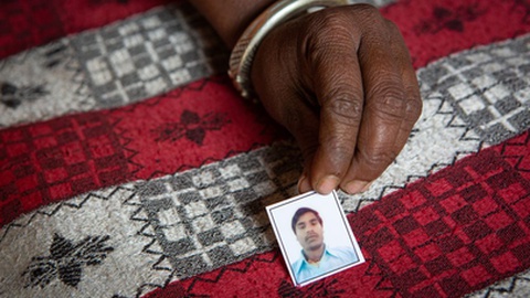 Anil Kumar Pasman, trabalhador migrante nepalês, que morreu no Qatar em 2016.&nbsp; &nbsp;Foto&nbsp;Sebastian Castelier/Shutterstock.com