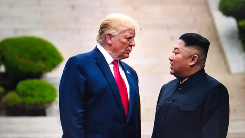 Trump e Kim estiveram juntos pela última vez em 2019.&nbsp; &nbsp;Foto&nbsp;FotoField / Shutterstock.com