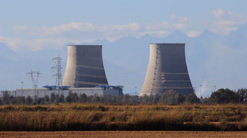A central nuclear de Trino Vercellese, Itália.&nbsp; &nbsp;Foto Shutterstock