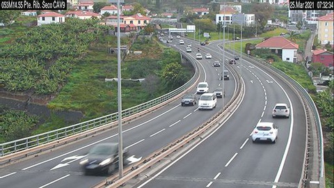 Foto: Webcam Via Litoral (Ponte do Ribeiro Seco junto à saída de Santo António)