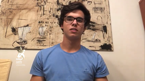 Rodrigo Carvalho, aluno da 'Jaime Moniz'