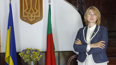 Maryna Mykhailenko, a embaixadora da Ucrânia em Portugal&nbsp;
