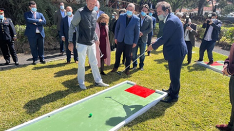 Confira a visita do chefe do executivo madeirense ao requalificado&nbsp;Parque Florestal dos Salões