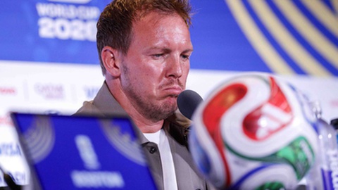 Julian Nagelsmann, selecionador da Alemanha, responde à imprensa em conferência de imprensa do Mundial 2026.