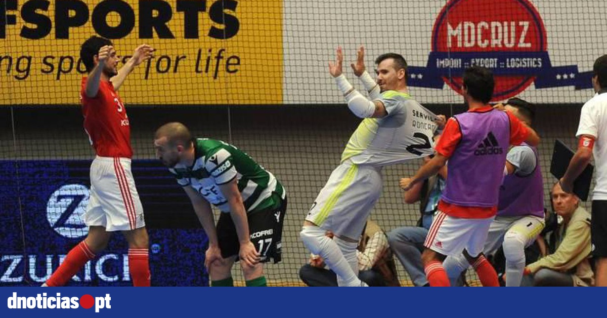 Benfica vence Sporting e fica a um triunfo do título de campeão português de futsal — DNOTICIAS.PT