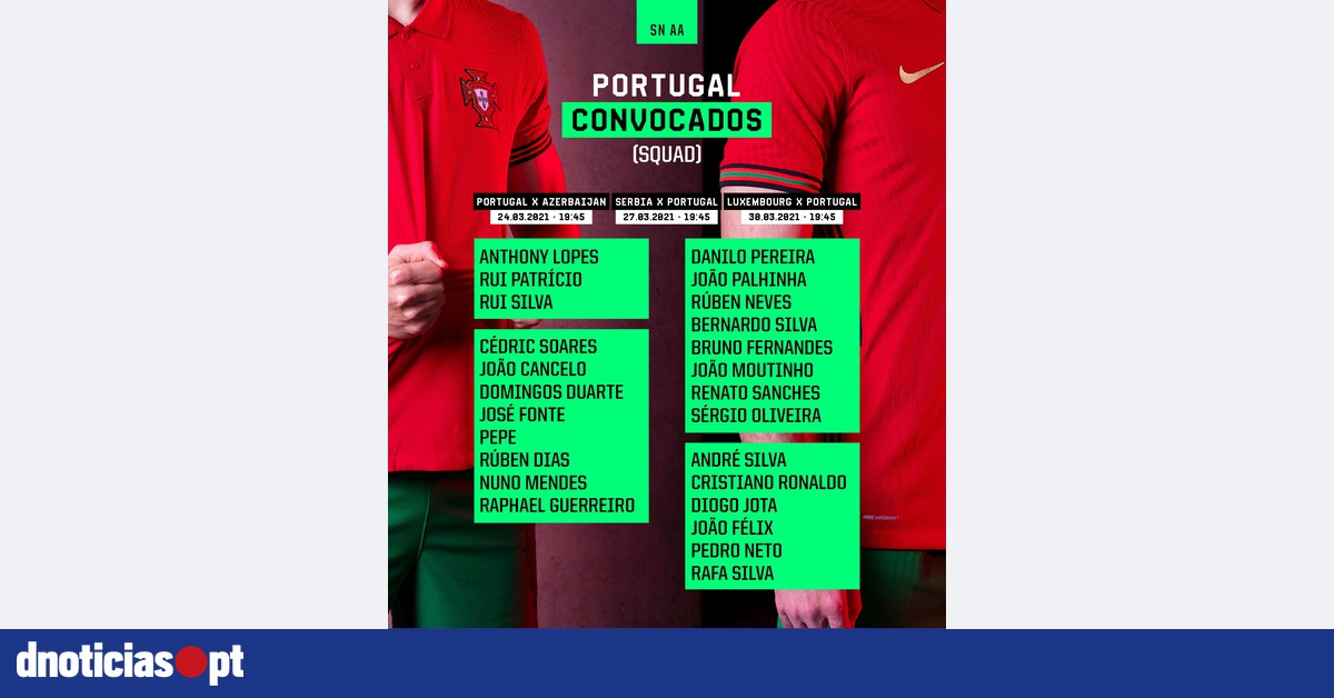 Eis Os Convocados De Portugal Para O Arranque Da Qualificacao Para O Mundial 2022 Dnoticias Pt