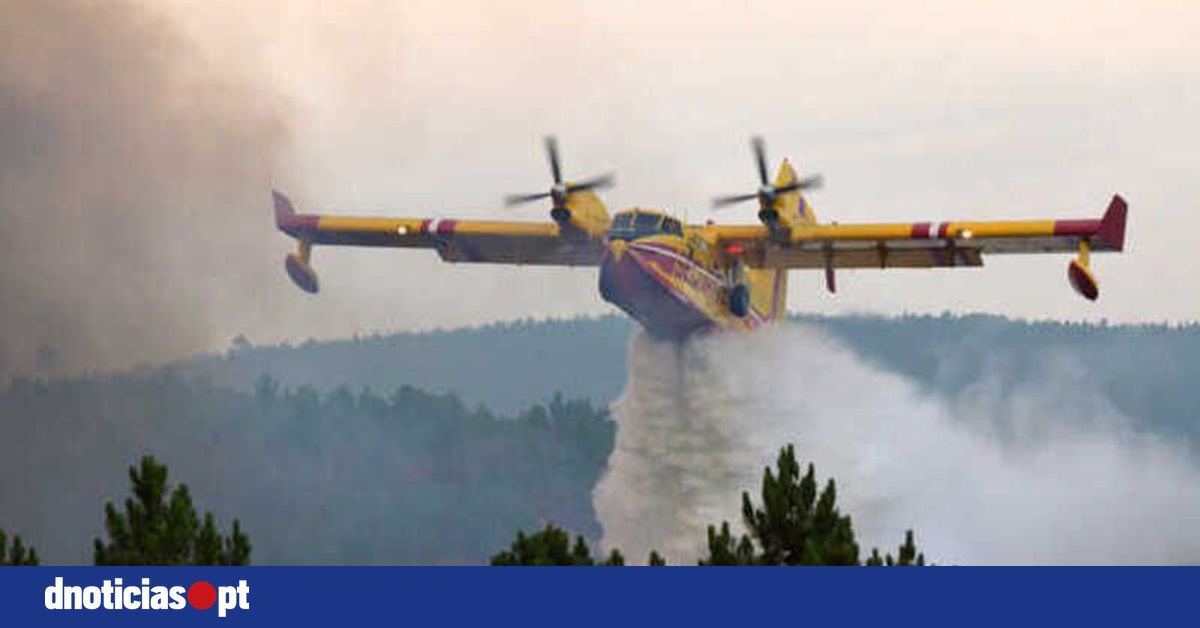 Amaragem de avião que combatia fogo em Castelo Branco provoca