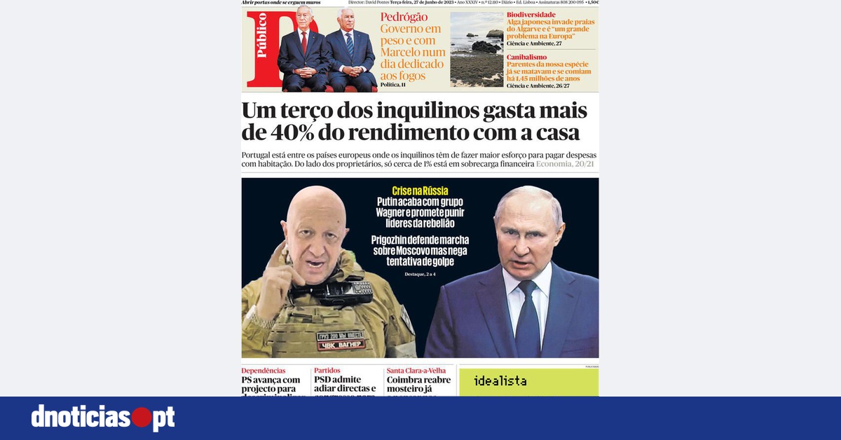 Saiba O Que Dizem Os Jornais Nacionais DNOTICIAS PT